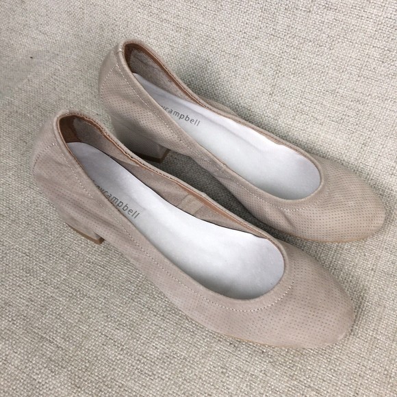 Jeffrey Campbell Cyndi Shoes Size 6.5 Gray Block Heels Suede Pumps - Picture 2 of 8